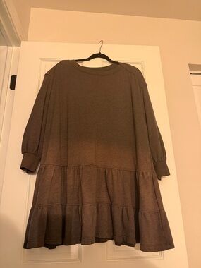 We The Free Ombré Deep Purple Sweatshirt Dress